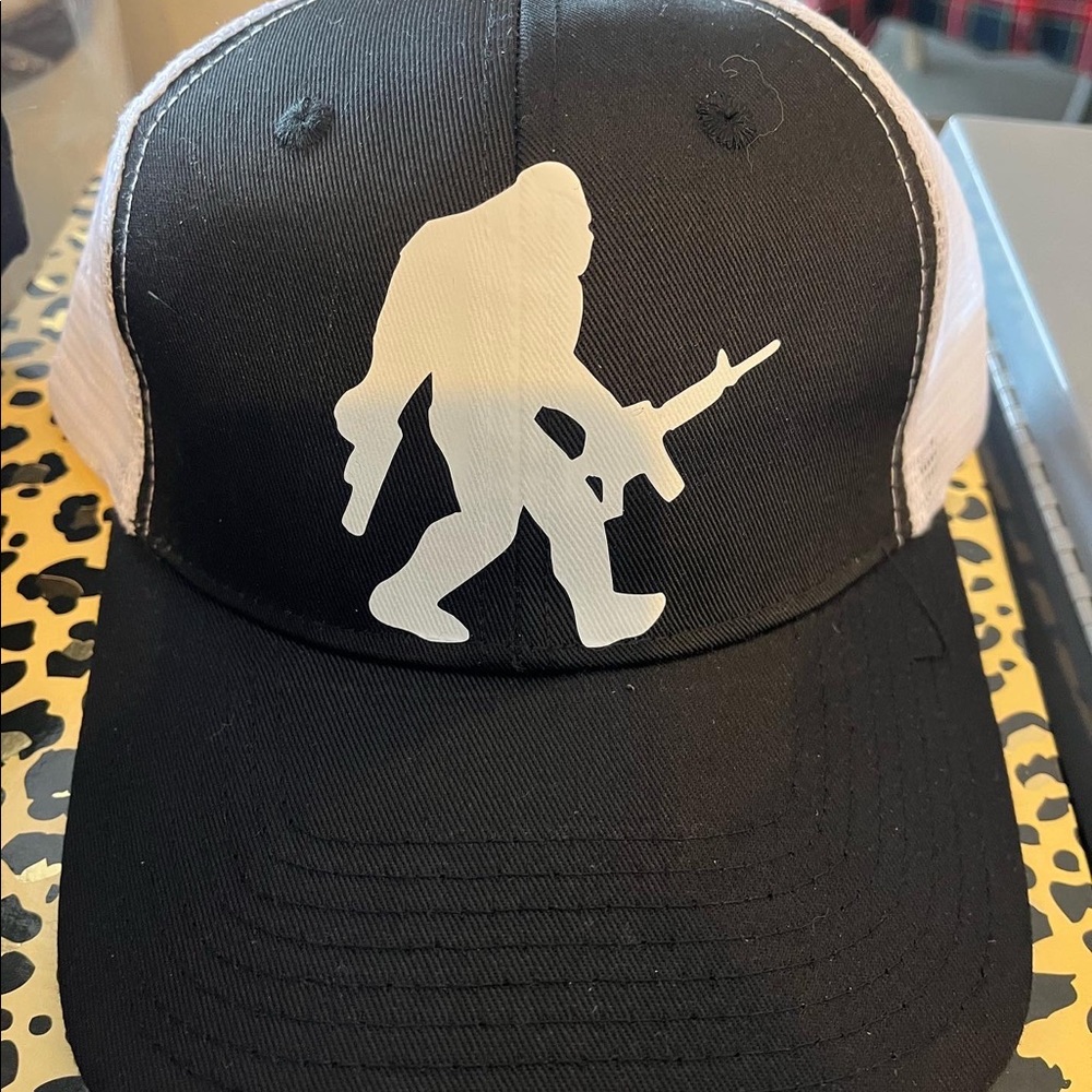 Black and White Trucker hat adjustable